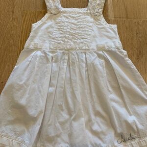 Toddler girl white dress